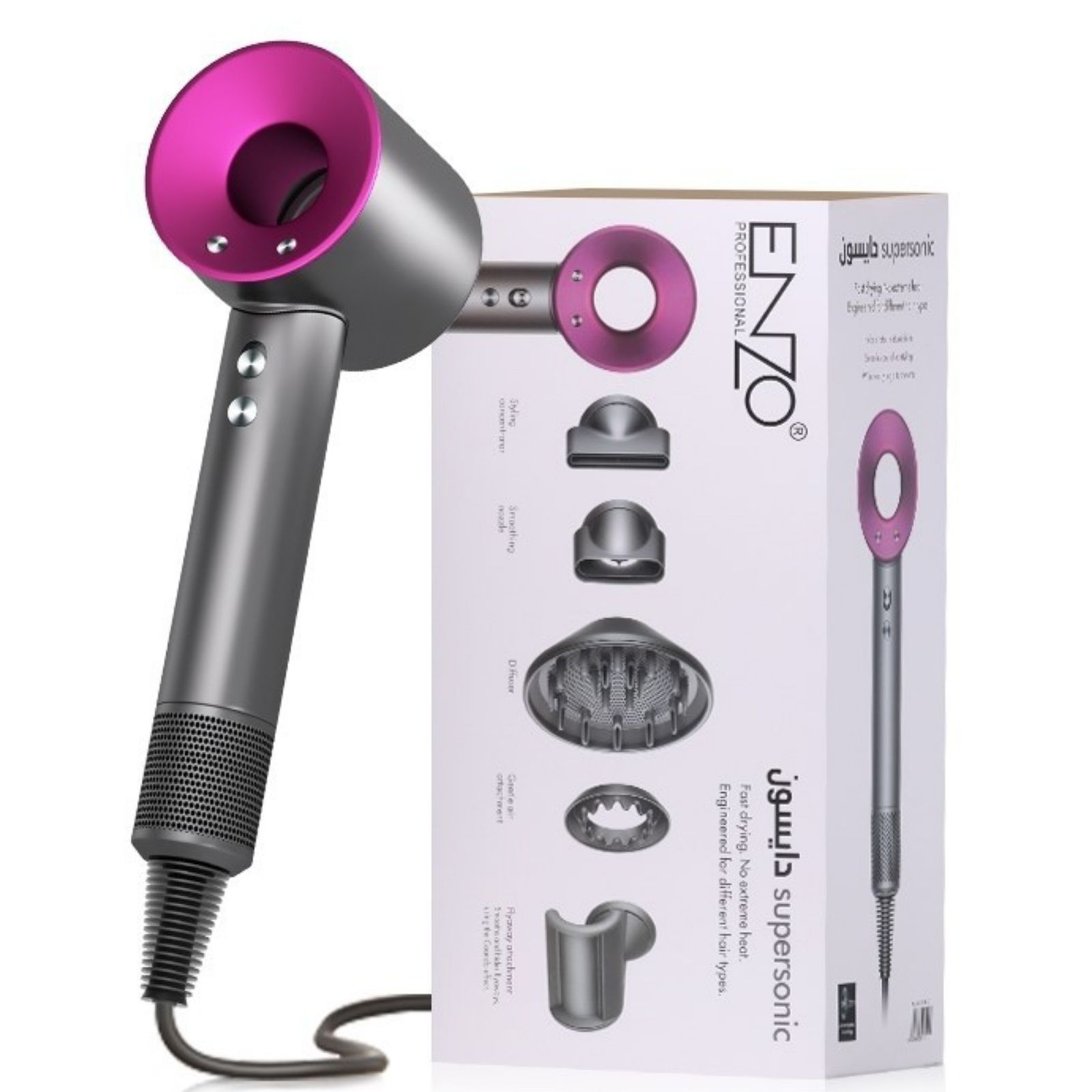 سشوار حرفه ای انزو پروفیشینال مدل dy-888 -  - 2