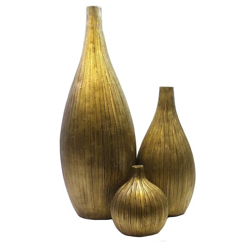 گلدان دکوری مدل سالونگ مجموعه سه عددی