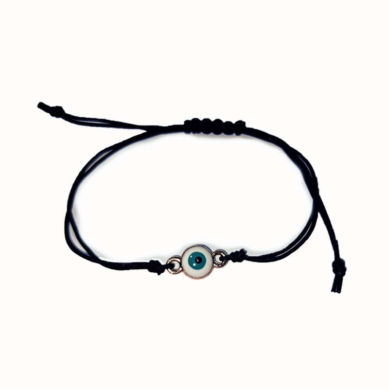 دستبند دخترانه مدل چشم نظر گره ای