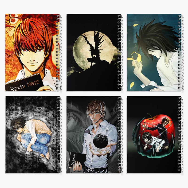 دفتر مشق 50 برگ خندالو طرح انیمه دفترچه مرگ کد 654 مجموعه 6 عددی