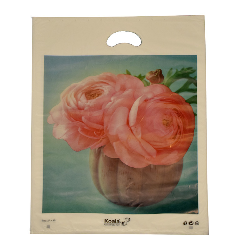 کیسه خرید کوالا مدل PinkRoses2740 بسته 100 عددی