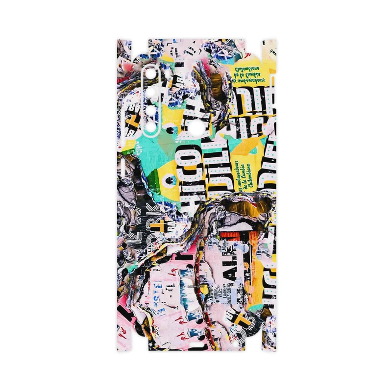 برچسب پوششی ماهوت مدل Collage of Teared Paper-FullSkin مناسب برای گوشی موبایل شیائومی Redmi Note 8 2021