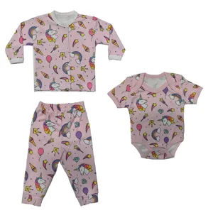 ست 3 تکه لباس نوزادی دخترانه مدل unicorn s 2022