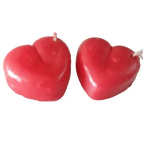 شمع مدل قلبی بسته دو عددی