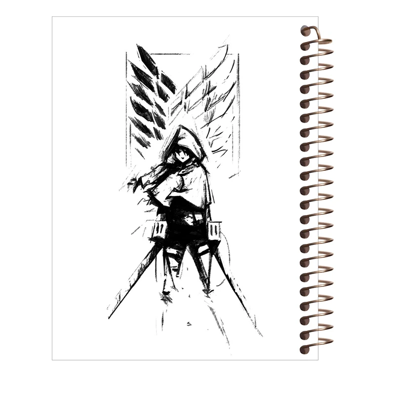 دفتر مشق 60 برگ طرح انیمه اتک اف تایتان کد M147