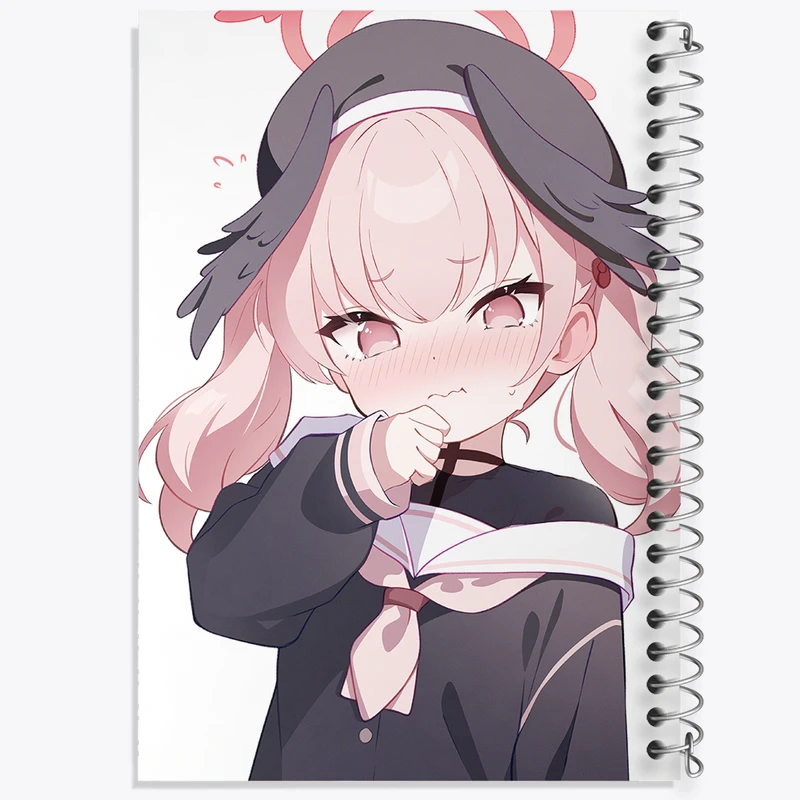 دفتر شطرنجی 50 برگ خندالو مدل بازی آرشیو آبی (Blue Archive) کد 34359