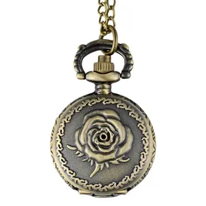 ساعت گردنبندی عقربه ای کد flower2
