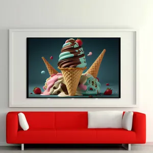 تابلو مدل دکوراتیو طرح ice cream کد 0628