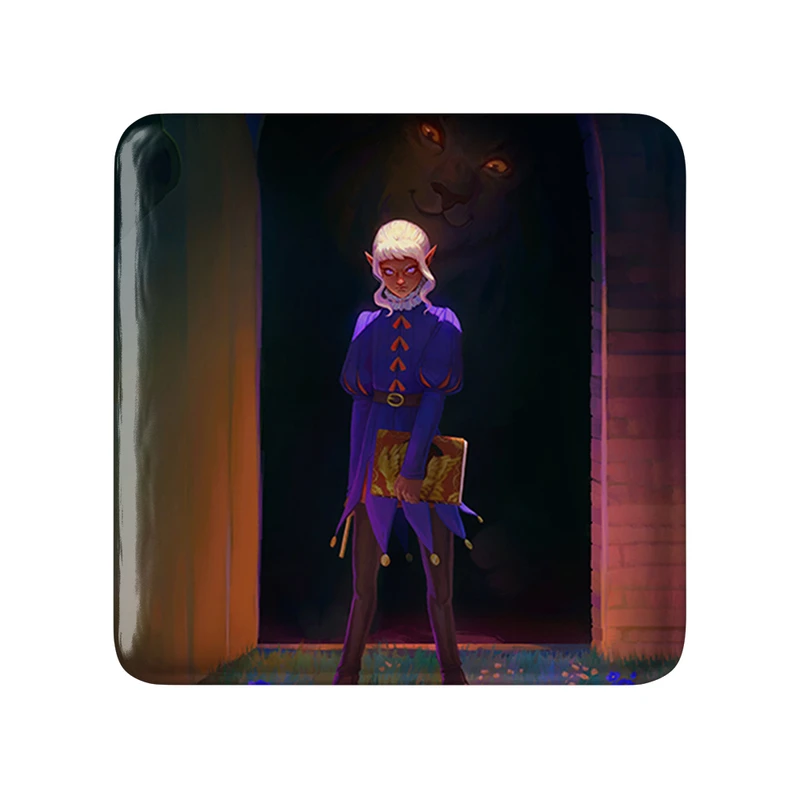 مگنت خندالو طرح ثیستل انیمه خوشمزه در سیاه چال مدل مربعی کد 35929