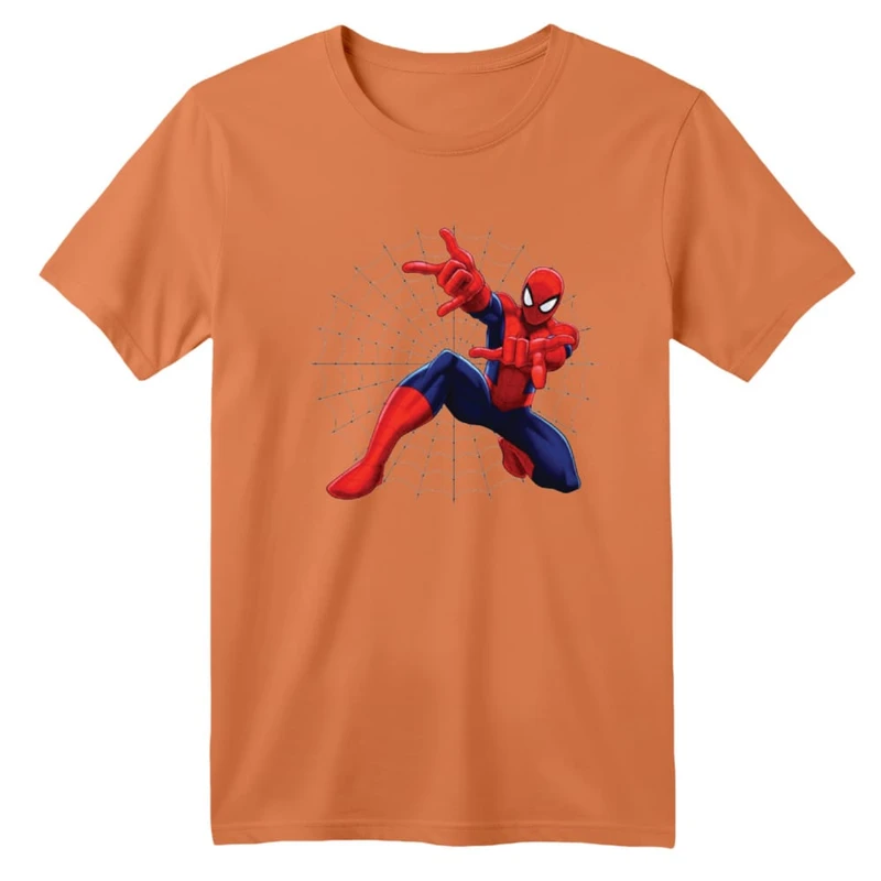 تی شرت آستین کوتاه بچگانه مدل مرد عنکبوتی کد ۱۵