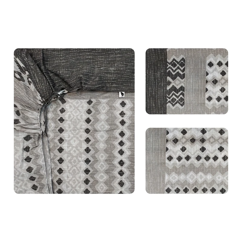 سرویس ملحفه آدنو مدل خاتون کد CH32 دو نفره 3 تکه