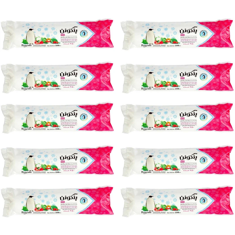 کیسه فریزر پنگوئن مدل Pingo2 ده بسته 250 عددی