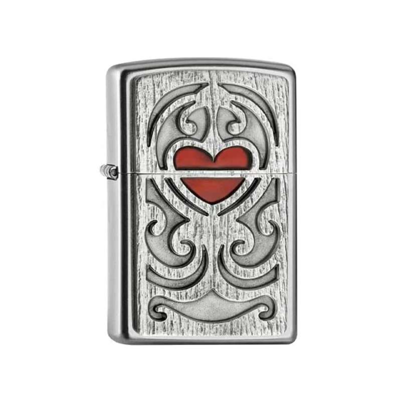 فندک زیپو مدل Wood Carving Heart Emblem کد PL205