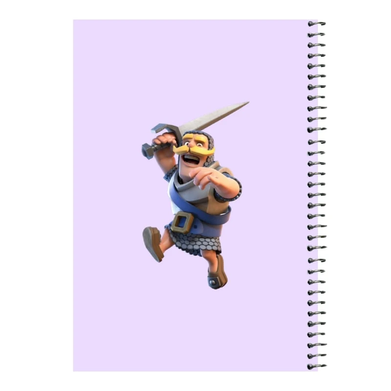 دفتر مشق 80 برگ اس جی مدل کلش رویال کد 19