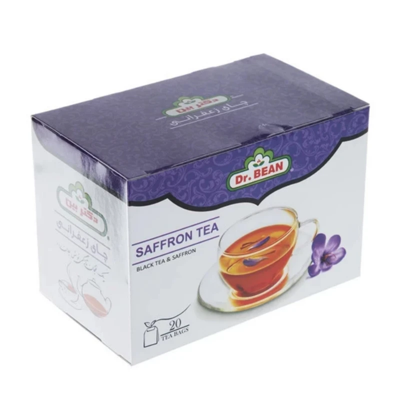 دمنوش چای و زعفران دکتر بین بسته 20 عددی