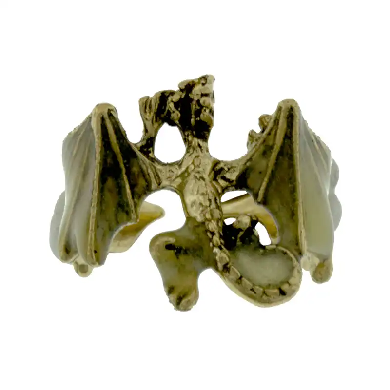 انگشتر مردانه برانت مدل شب تاب مارمولک پرنده