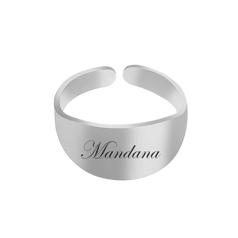 انگشتر زنانه مدل اسم ماندانا کد ASH 231