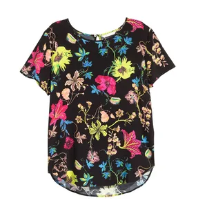 بلوز آستین کوتاه زنانه اچ اند ام مدل 0389537005