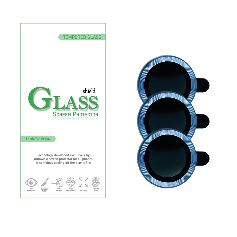  محافظ لنز دوربین شیلد گلس مدل RING مناسب برای گوشی موبایل اپل iPhone 14 Pro Max