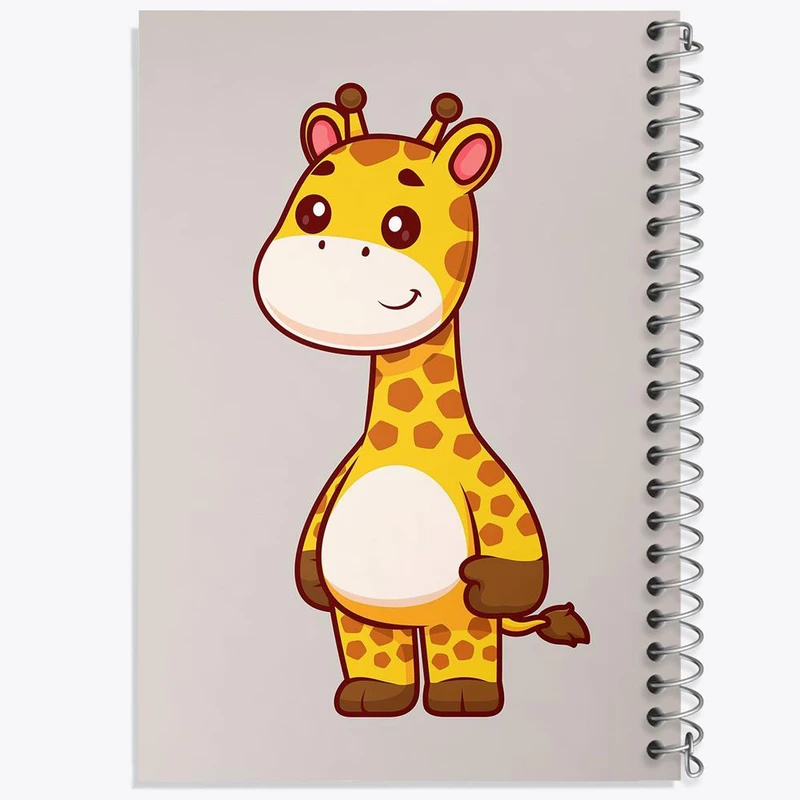 دفتر نقاشی 50 برگ خندالو مدل حیوانات بامزه زرافه کد 29708