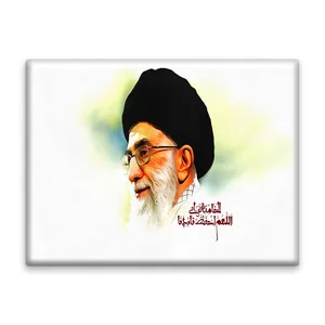 کاشی اطلس آبی طرح اللهم احفظ قائدنا الخامنه ای   مدل T5302