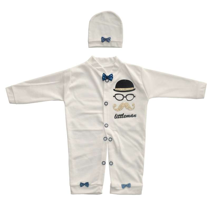 ست سرهمی و کلاه نوزادی مدل RA 37