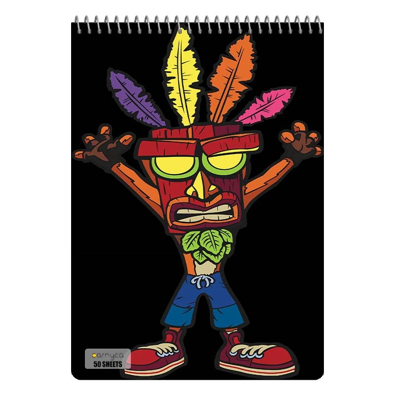 دفتر نقاشی 50 برگ سیمی کارنیکا طرح Crash Bandicoot کد 58079