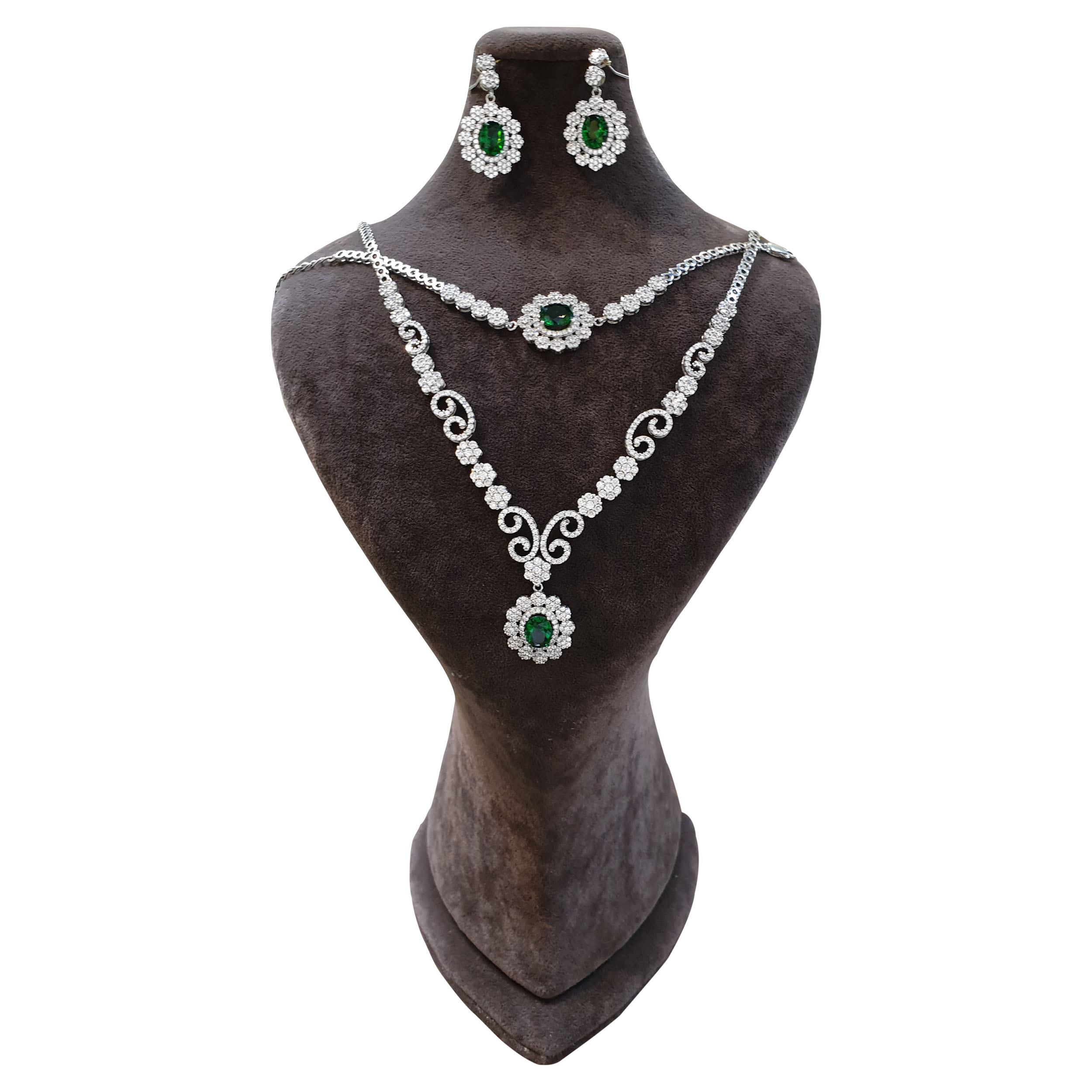 نیم ست نقره زنانه مدل 3422