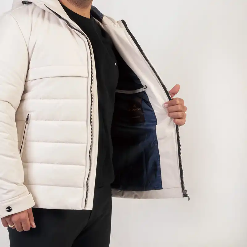 کاپشن مردانه برانگو مدل kaprice رنگ کرم