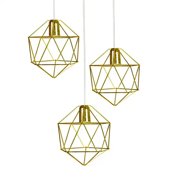 لوستر سه شعله مدل ذوزنقه کد i57