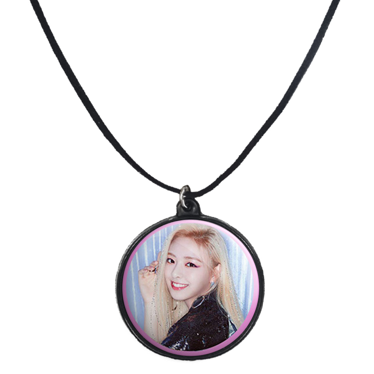 گردنبند پرمانه طرح گروه موسیقی ایتزی کد pmb.3264 مدل دو طرفه