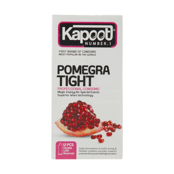 کاندوم کاپوت مدل pomegra tight بسته 12 عددی کاندوم کاپوت مدل pomegra tight بسته 12 عددی