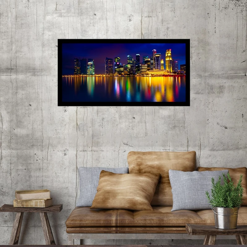 تابلو بکلیت طرح منظره شهر و رودخانه مدل B-S2900