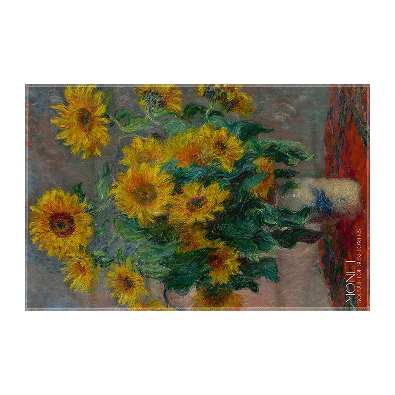 کاغذ کادو ترمه طراحان ایده مدل دسته گل آفتابگردان از مونه کد art0182 سایز 57x37 سانتی متر