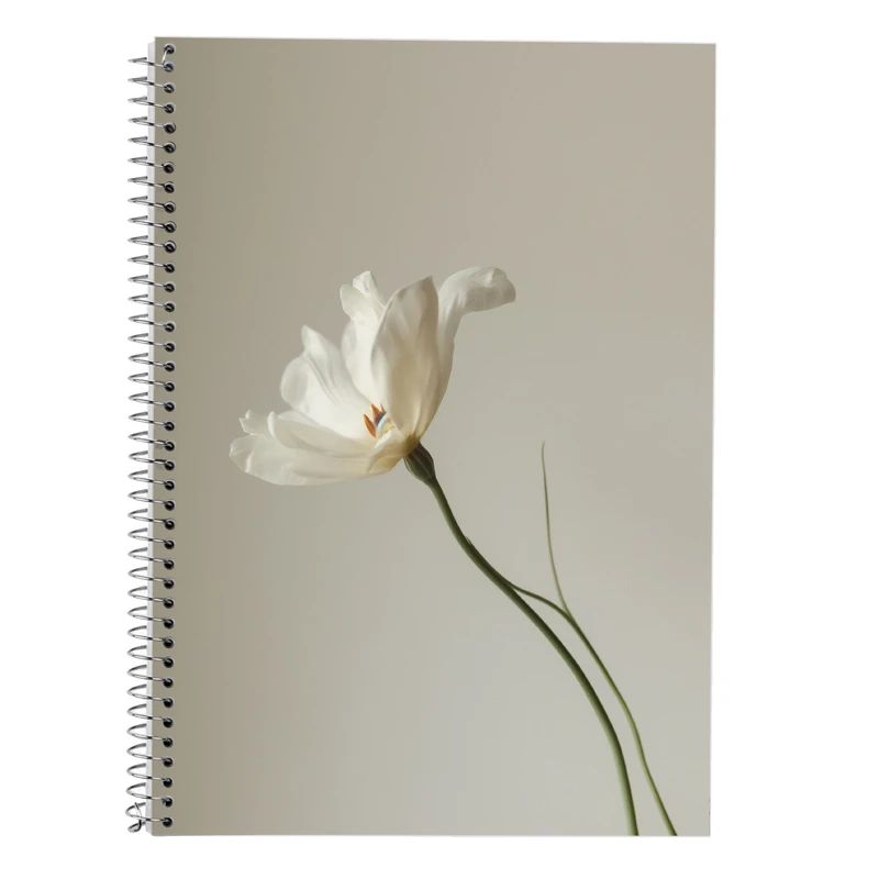 دفتر زبان 50 برگ مدوپد مدل سه خط طرح گل کد DF13909