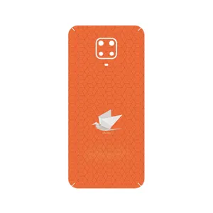 MAHOOT Minimalist origami bird Cover Sticker for Xiaomi Redmi Note 9 Pro