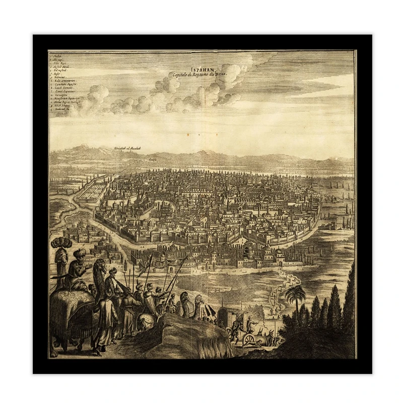 تابلو بکلیت طرح ایران بافت قدیمی اصفهان مدل B-S2403