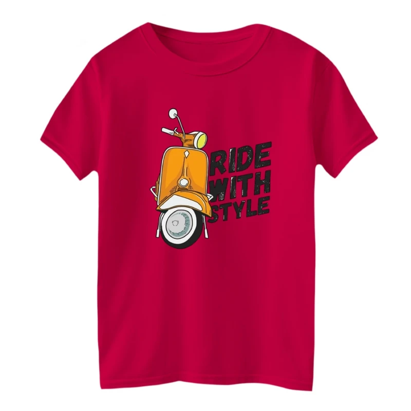 تی شرت آستین کوتاه بچگانه مدل موتور