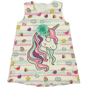 پیراهن دخترانه مدل تکشاخ 02