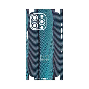MAHOOT Turquoise feathers-FullSkin Cover Sticker for Apple iPhone 15 Pro Max
