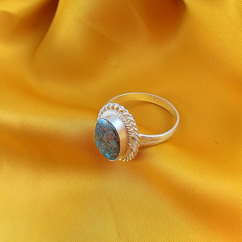 انگشتر نقره زنانه مدل فیروزه نیشابور کد NG3732 انگشتر نقره زنانه مدل فیروزه نیشابور کد NG3732