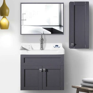 ست کابینت و روشویی مدل کاترون به همراه آینه و باکس