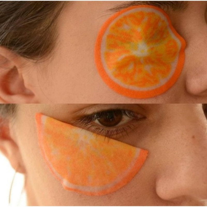 ماسک دور چشم یونیبو مدل پرتقال بسته 6 عددی وزن 25 گرم