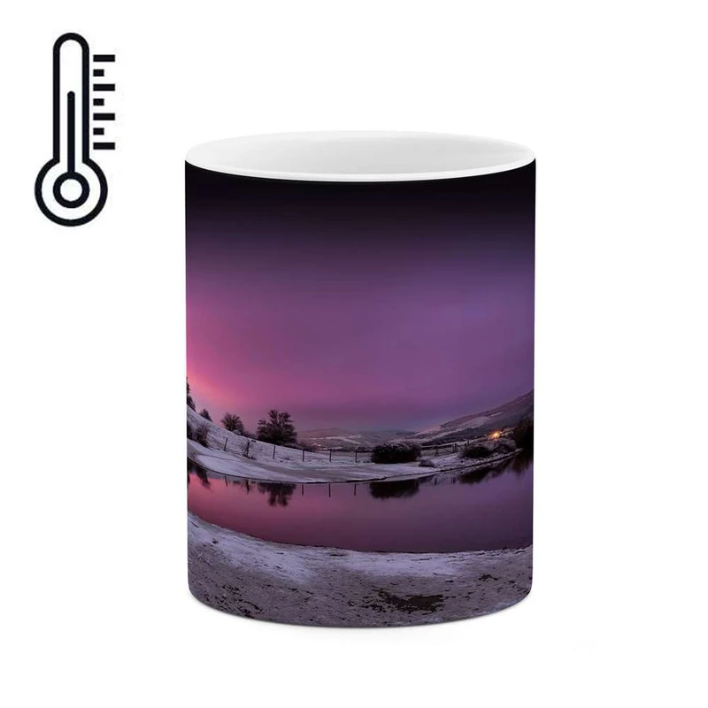 ماگ حرارتی کاکتی مدل منظره برفی کد mgh14849