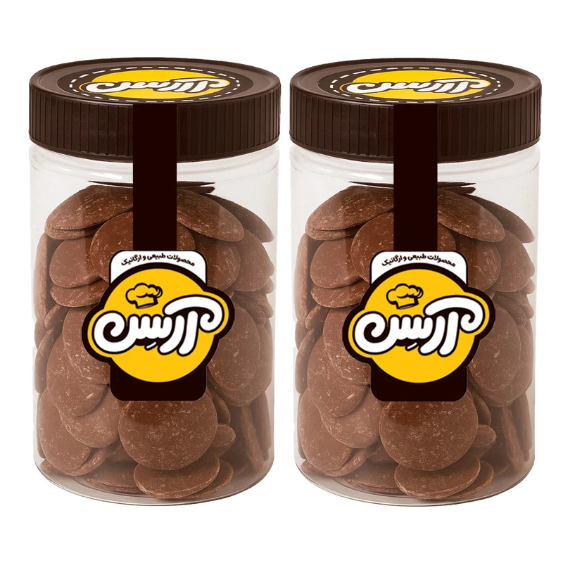 شکلات سکه ای شیری آرسن - 600 گرم بسته 2 عددی