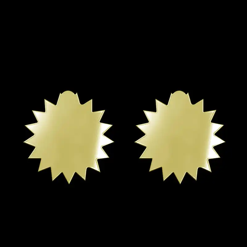 گوشواره طلا 18 عیار زنانه مدوپد مدل ستاره کد GA1-15636