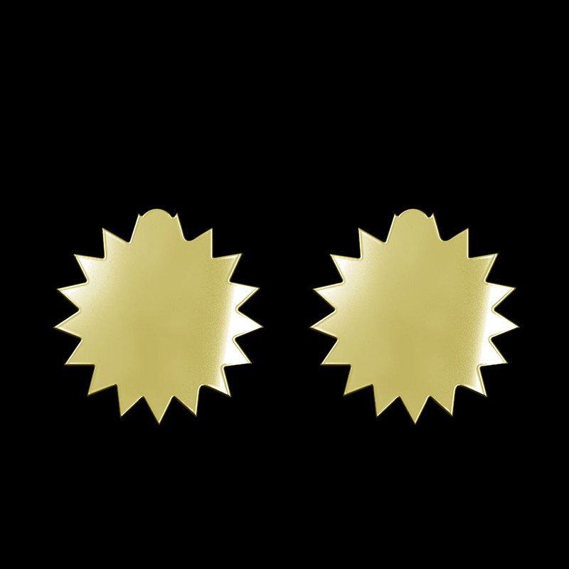 گوشواره طلا 18 عیار زنانه مدوپد مدل ستاره کد GA1-15636