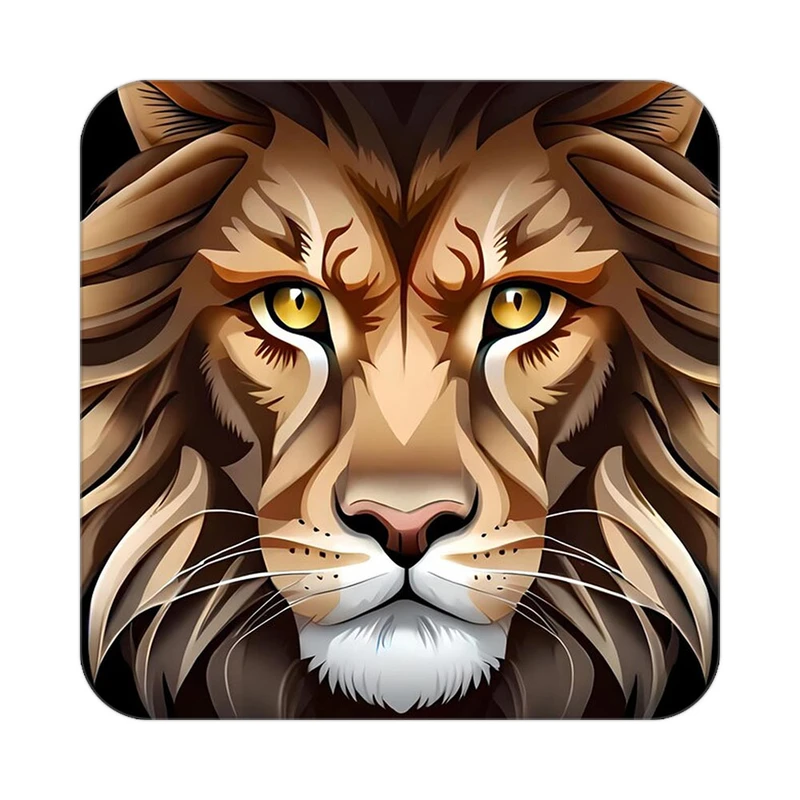 زیر لیوانی کاکتی طرح شیر مدل mp23971