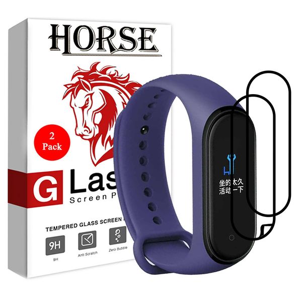محافظ صفحه نمایش 3D هورس مدل FSN مناسب برای مچ بند هوشمند شیائومی Mi Band 5 بسته دو عددی
