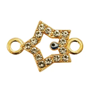 آویز دستبند مدل چشم و نظر نگین دار ستاره کد AD 639
